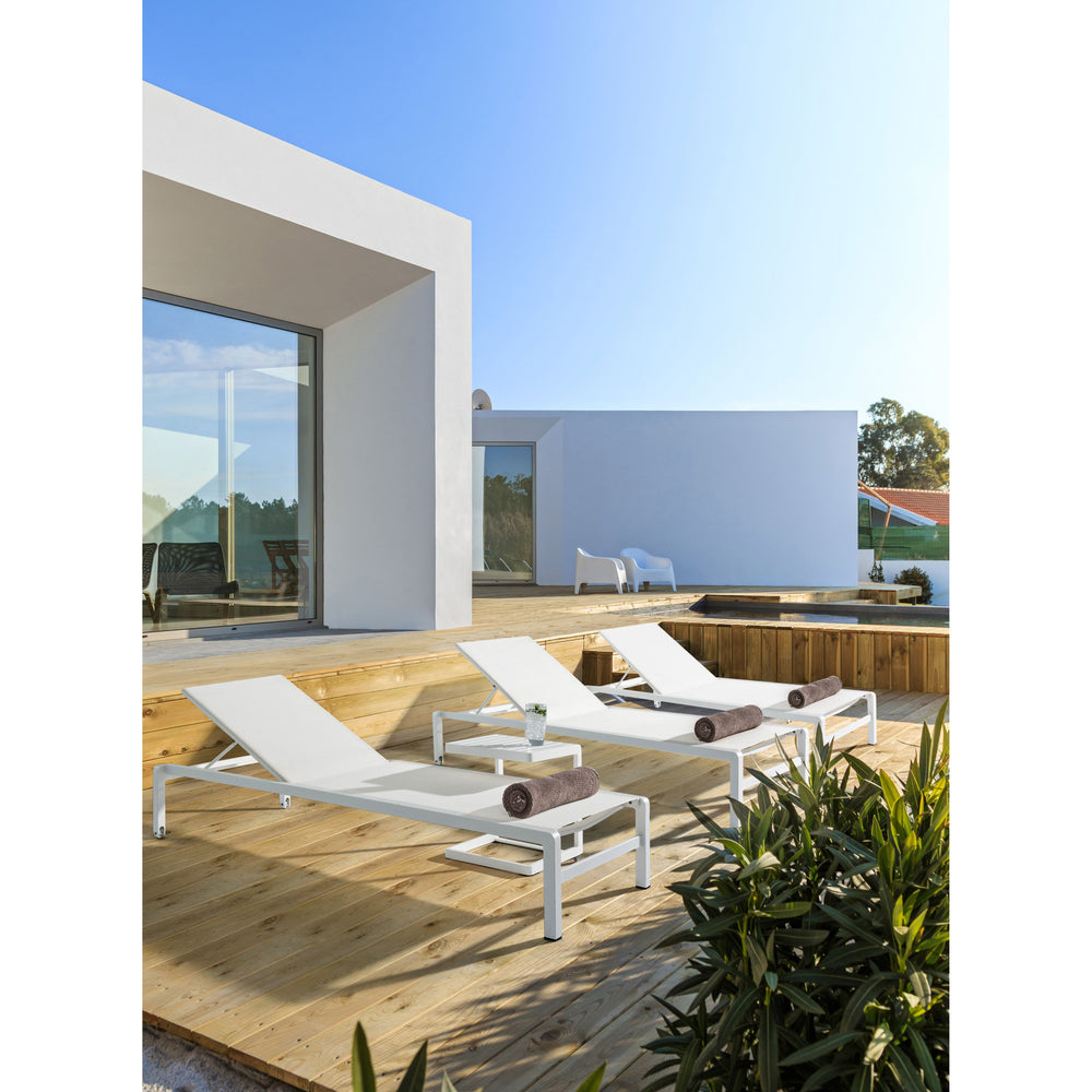 KONNOR outdoor coffee table, 40x40cm, white