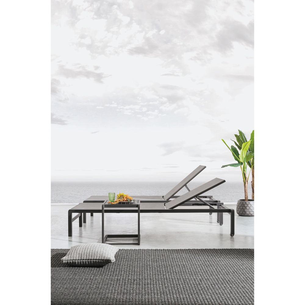 KONNOR Outdoor Coffee Table, 40x40cm, Dark Grey