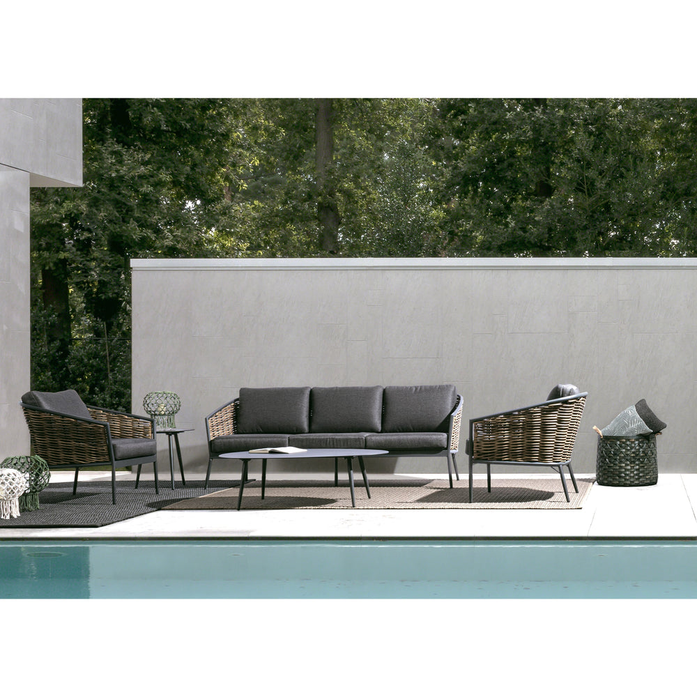 RIDLEY outdoor coffee table, 120X75cm, dark grey