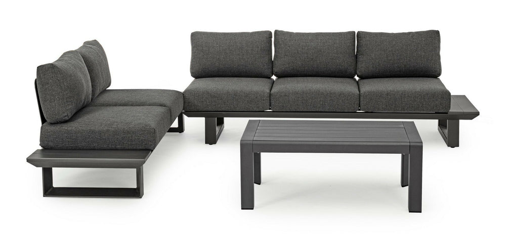 Corner sofa KONNOR, anthracite