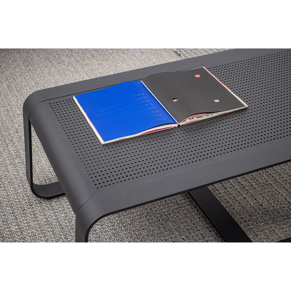 MERRIGAN Outdoor Coffee Table, 105X62cm, Dark Grey