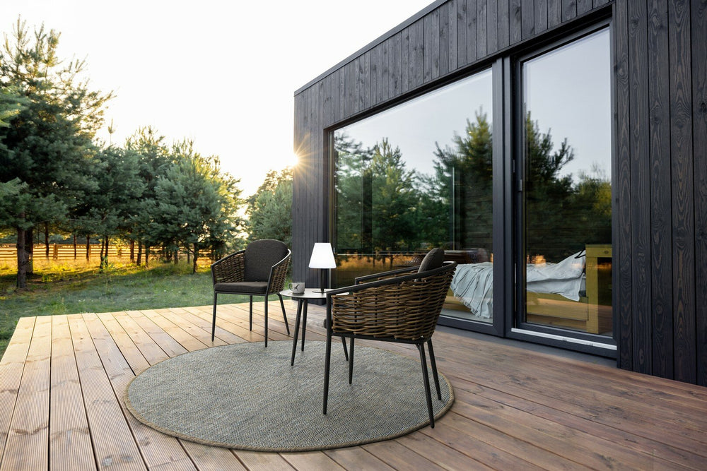 Garden chair MARIBELA, anthracite, rope