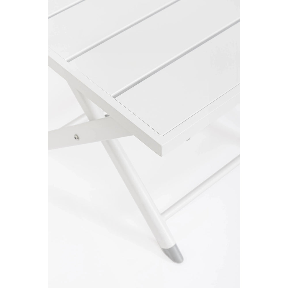 TAYLOR Foldable Outdoor Coffee Table, 44x43cm, White