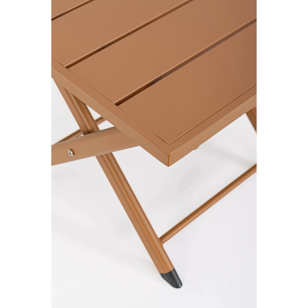 TAYLOR Folding Outdoor Coffee Table, 44x43cm, Pecan