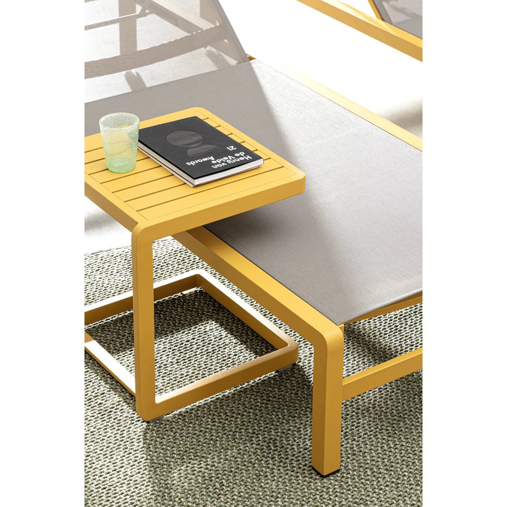 KONNOR Outdoor Coffee Table, 40x40cm, Yellow