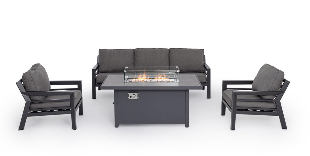 Lauko baldų komplektas HENDRIX CHARCOAL, 4 dalių