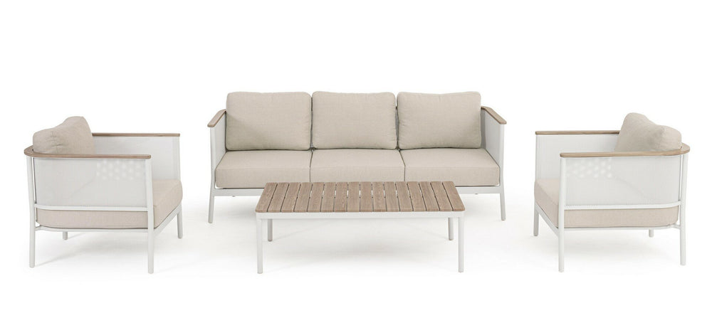 Garden set ULISES, vapor, wood effect