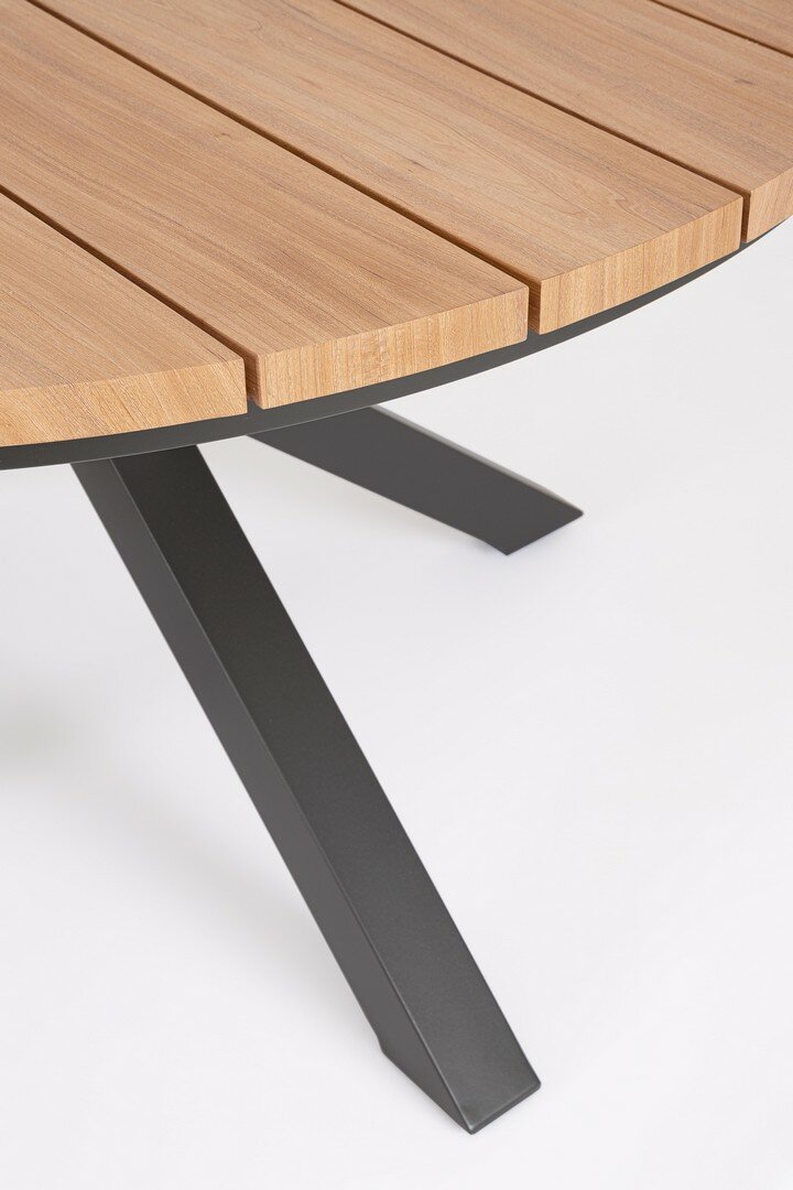 Round table ZELMAR, anthracite, Ø130
