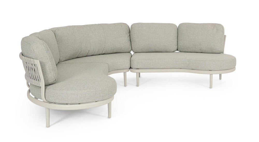 Corner sofa set HELIOS, pelican