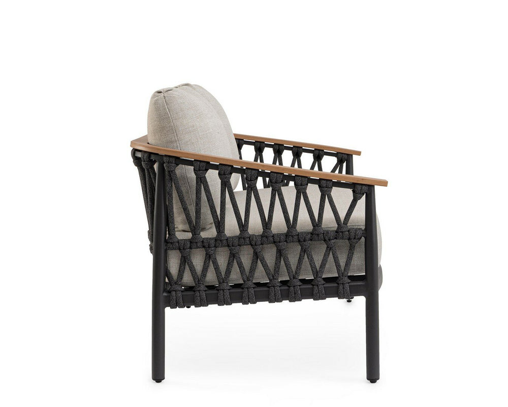 Sofa FENIX, anthracite, rope