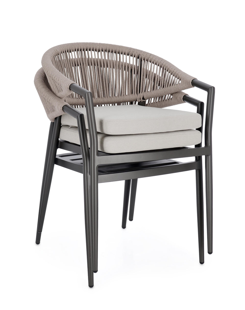 Outdoor chair MILLOR, graphite and khaki