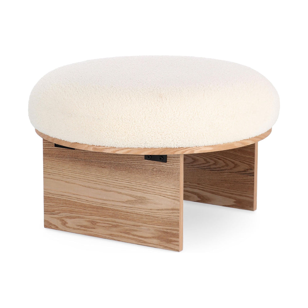 Pufas ANUSKA, natūrali spalva