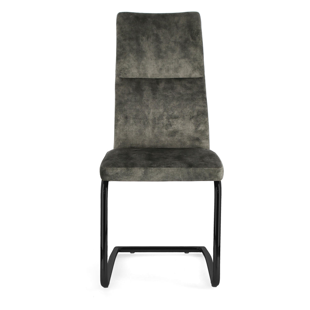 THELMA chair, green, velvet