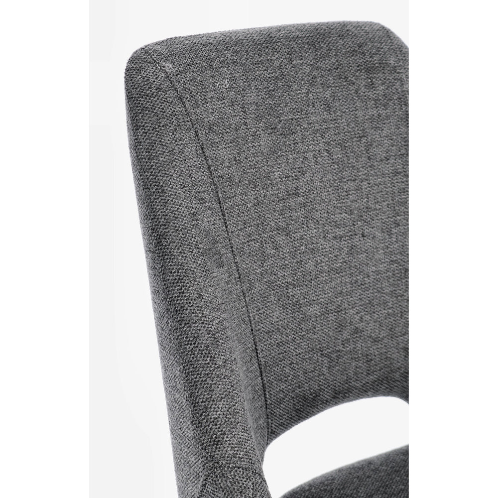 KASHAR valgomojo kėdė, tamsiai pilka spalva