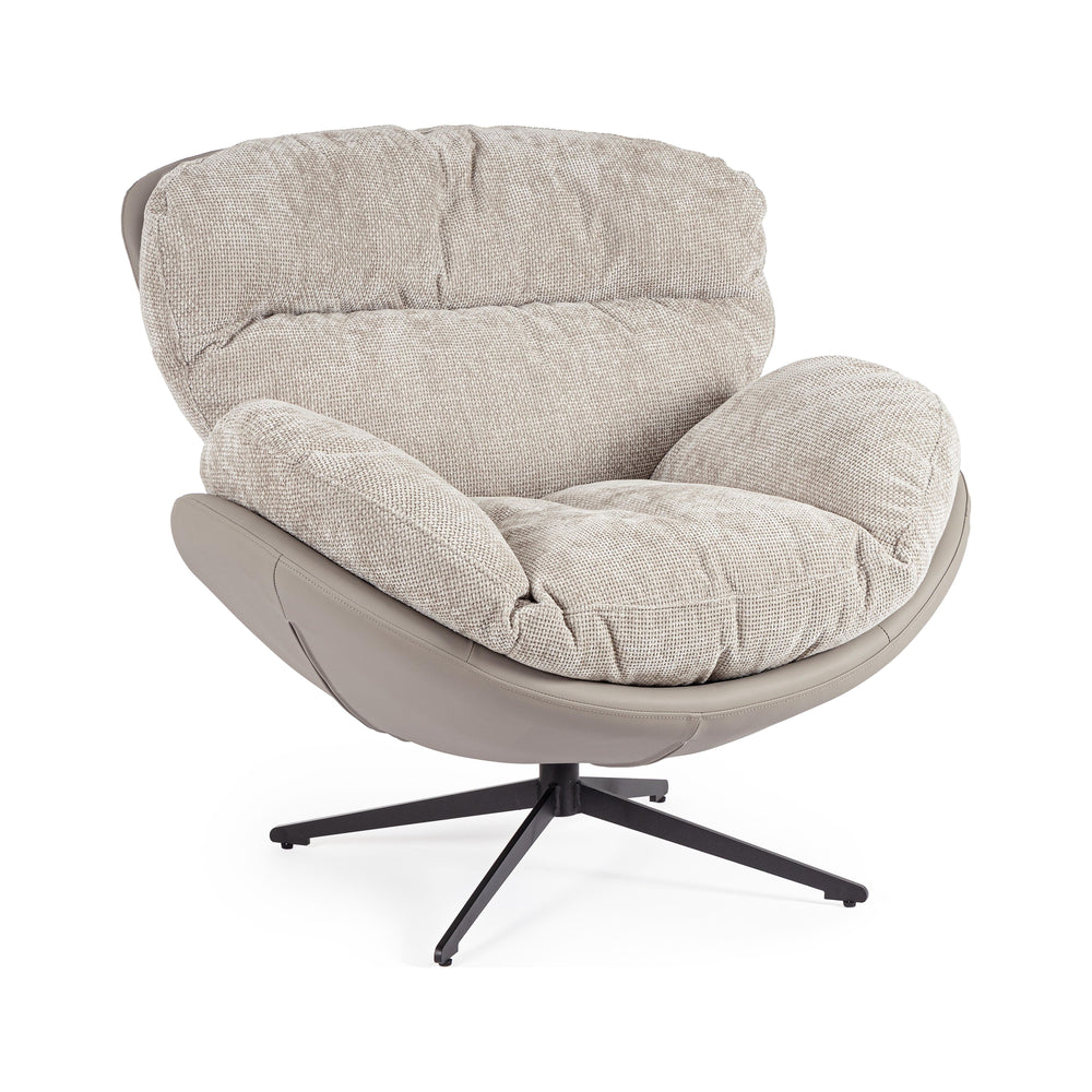 Armchair AMMY, dark gray/taupe