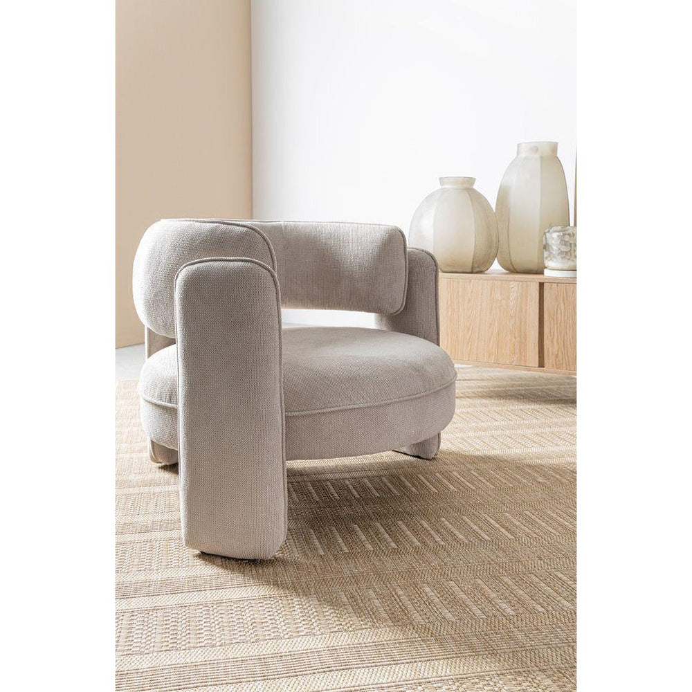 ISHA armchair, natural color