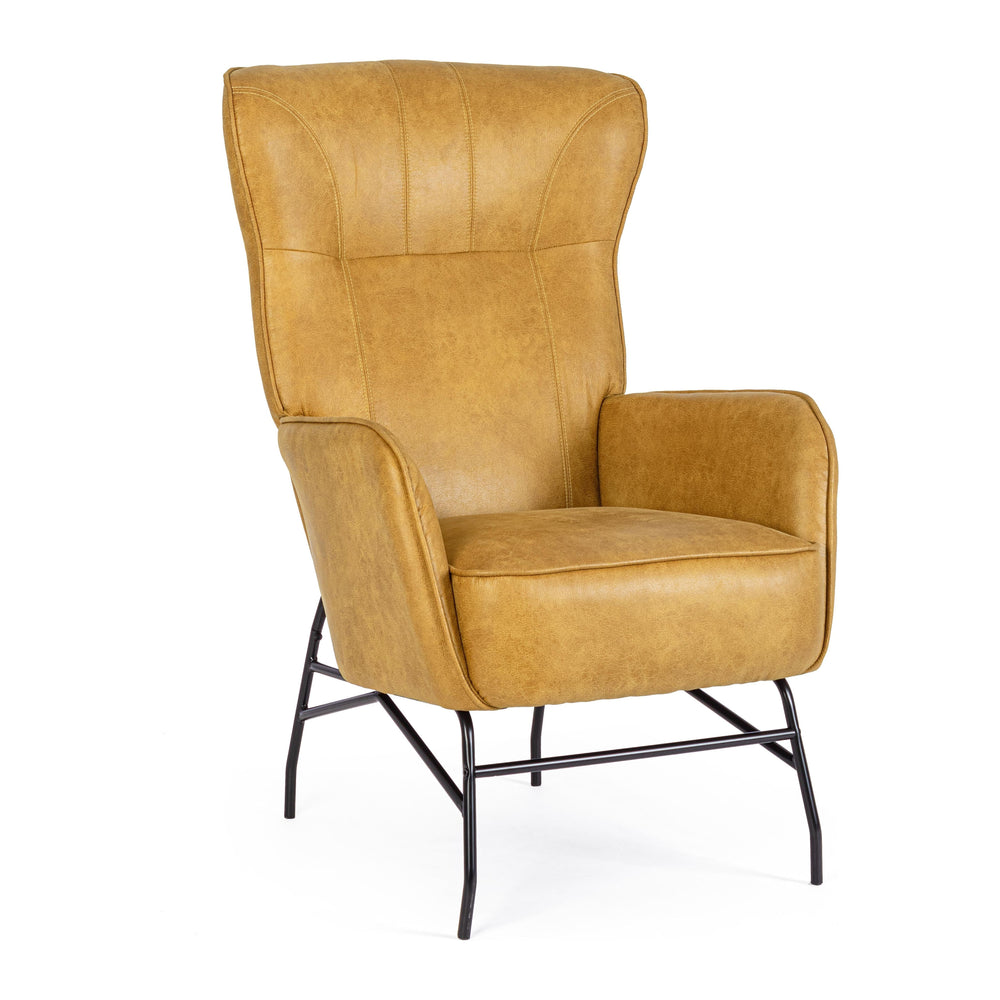 Armchair ANASTASIJA, mustard