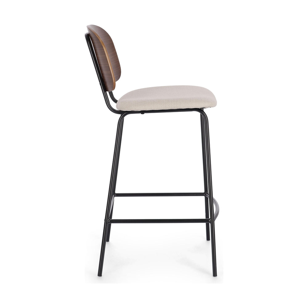 SIENNA baro kėdė, smėlio/juoda spalva