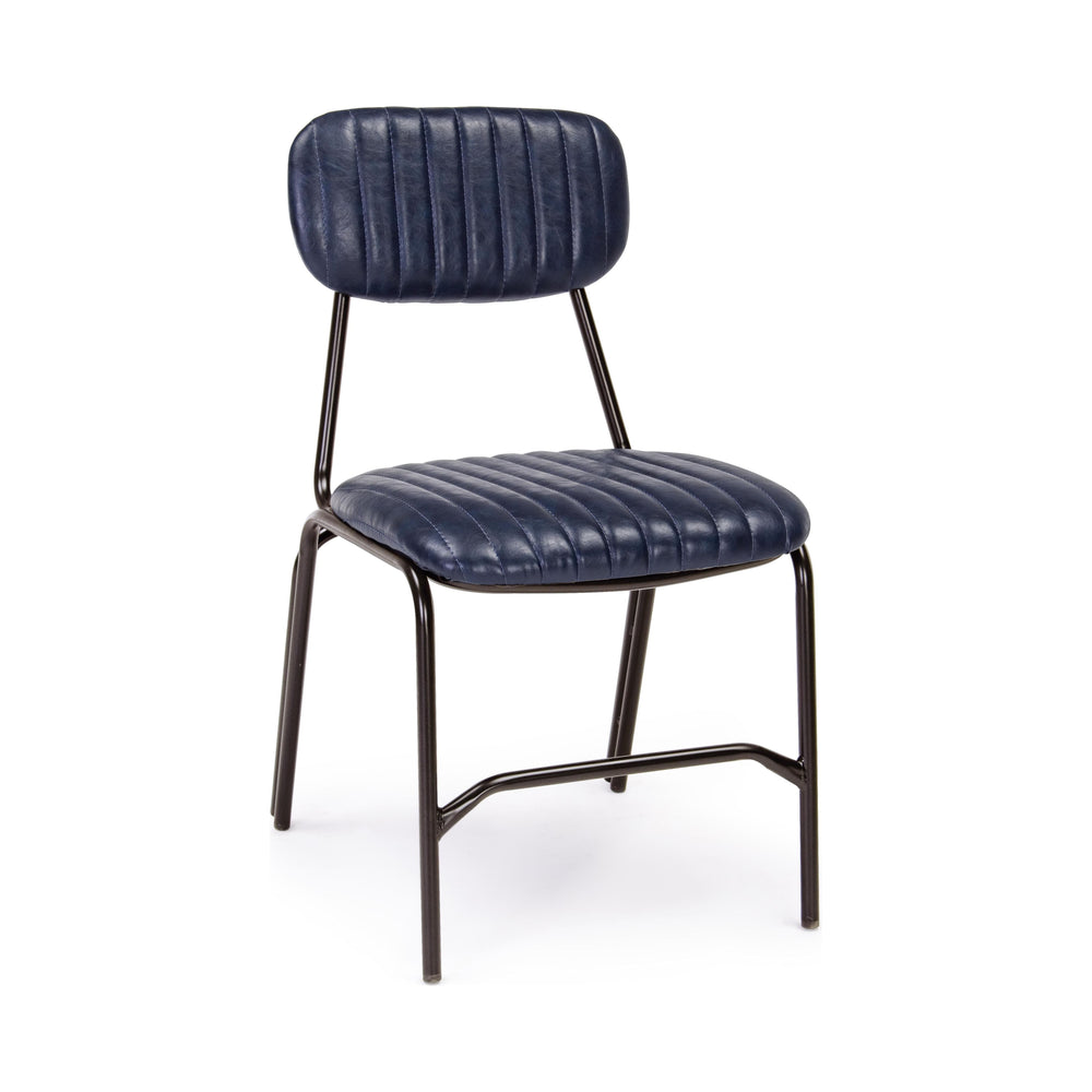 DEBBI kėdė, vintažinė, mėlyna