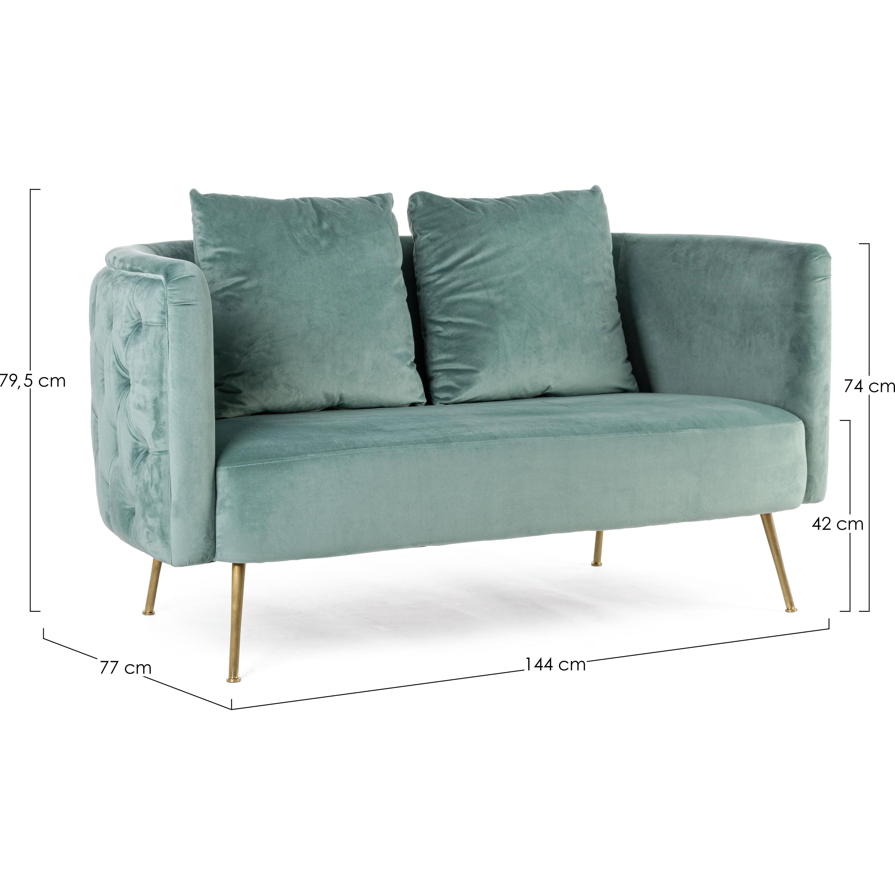 TENBURY 2 dalių sofa, žalsva spalva