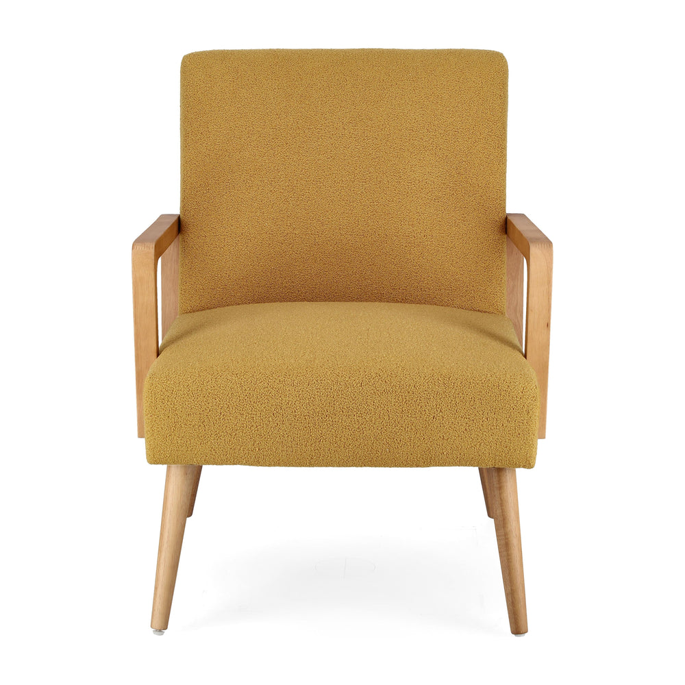 VERIANA armchair, mustard yellow