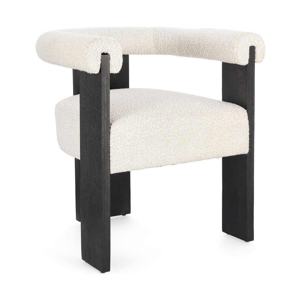 Valgomojo kėdė MAGAPE, Balta / juoda spalva