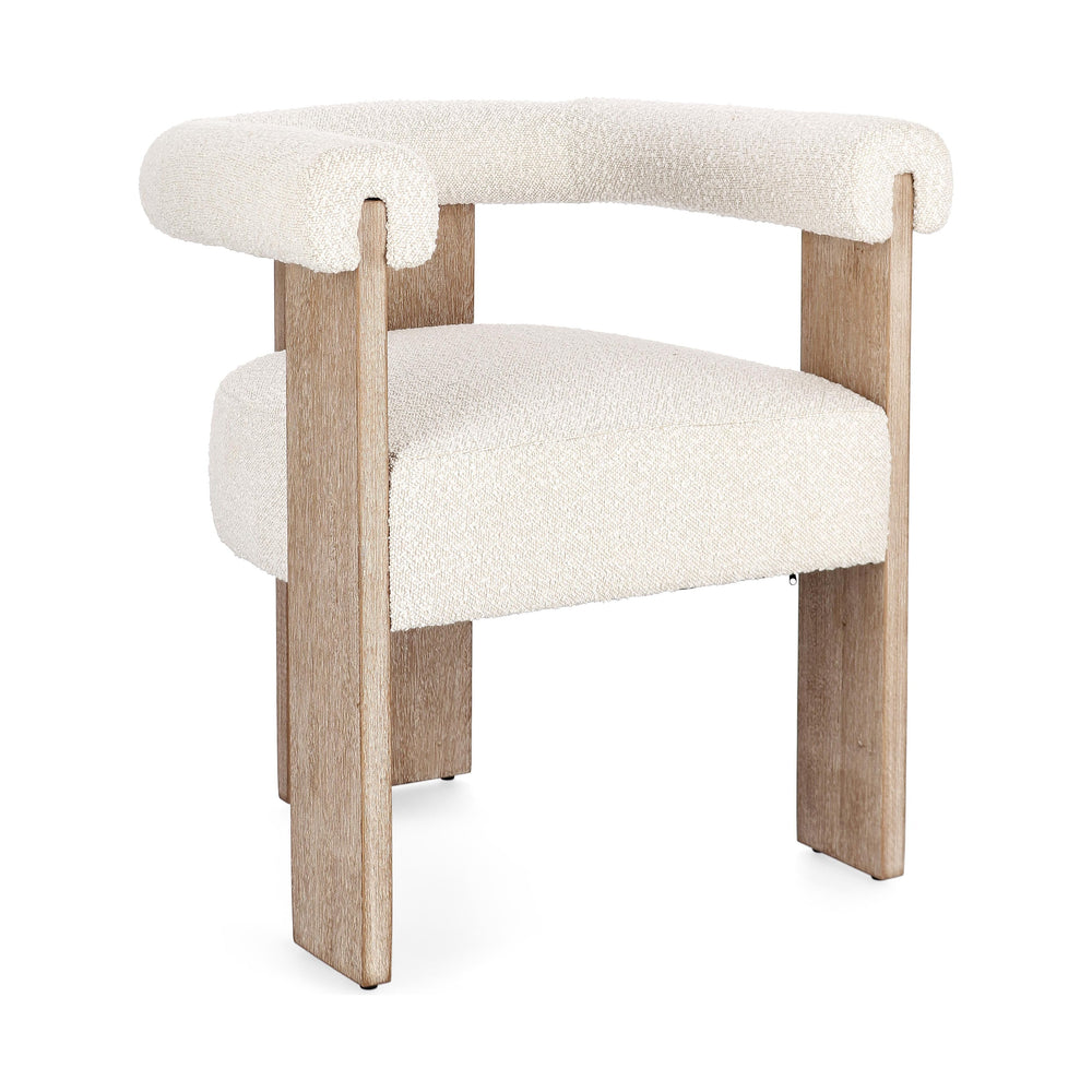 Valgomojo kėdė MAGAPE, Balta / natūrali spalva