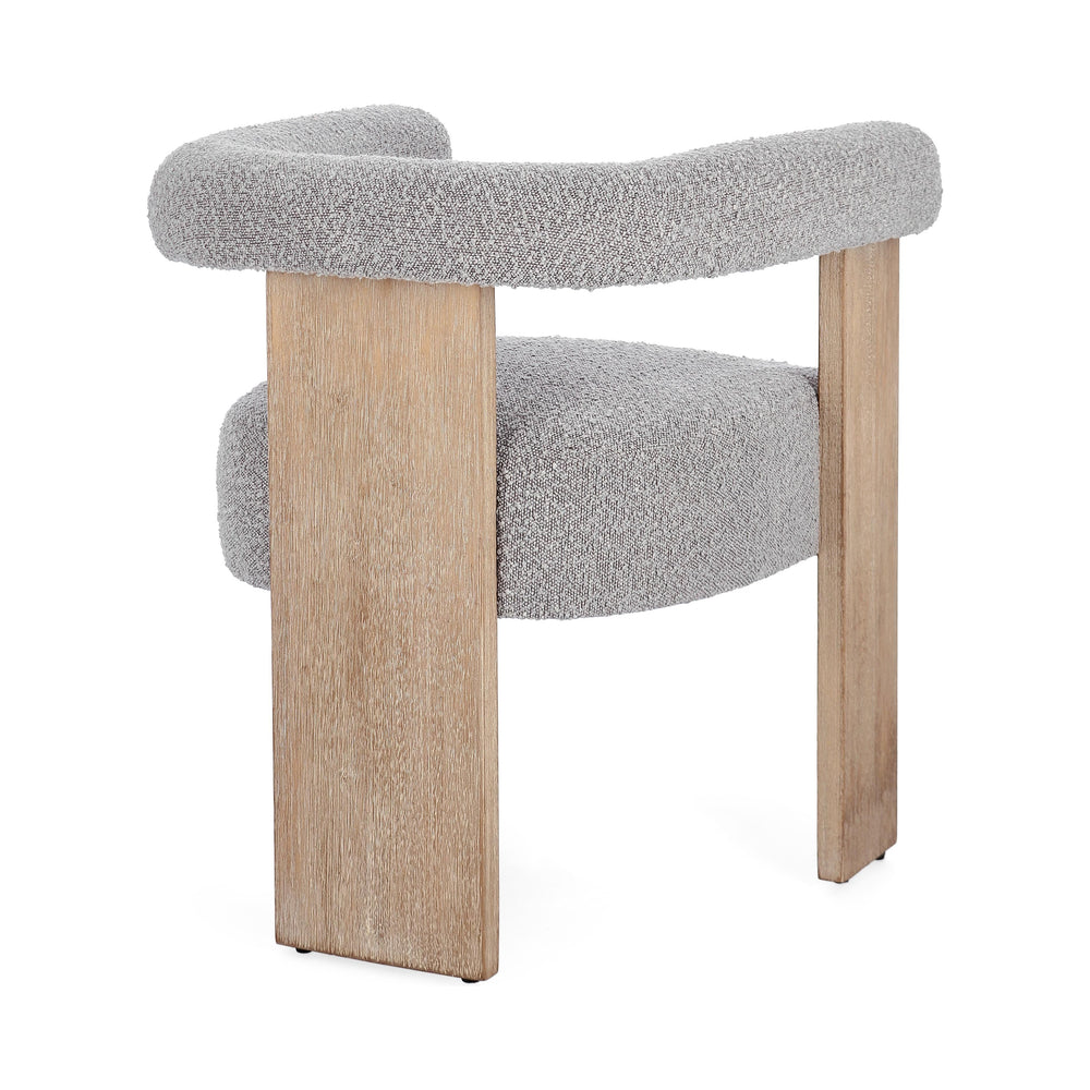 Dining chair MAGAPE, Grey / natural colour