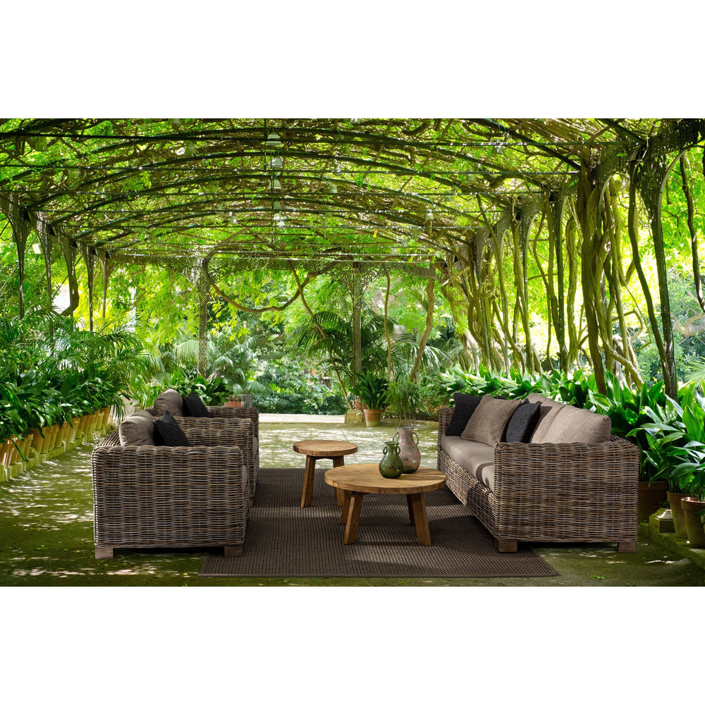 BOLIVAR wooden outdoor coffee table, Ø50cm