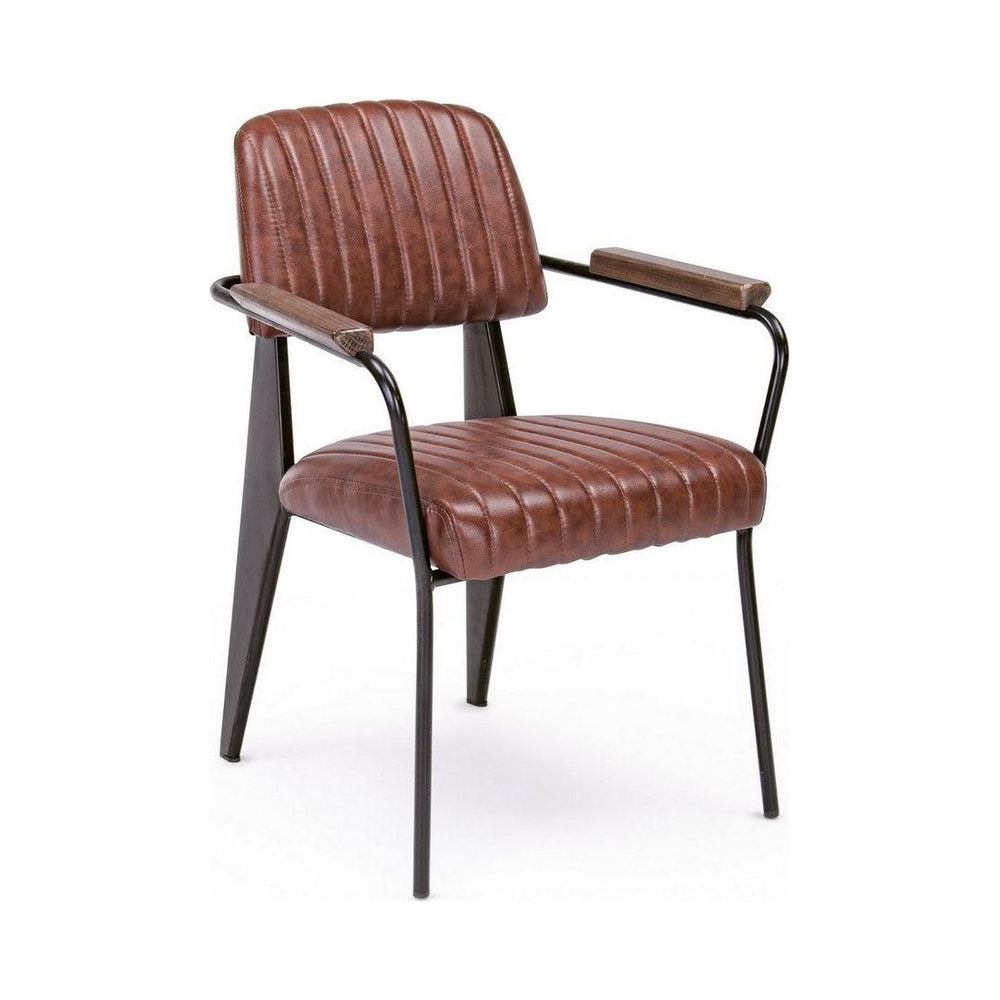 NELLY armchair, vintage, orange, with armrests