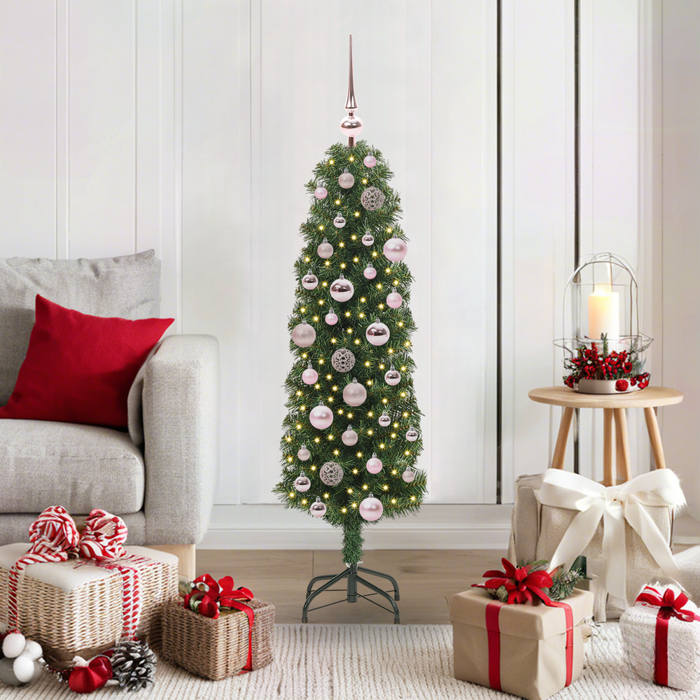 Artificial Christmas tree NORDIC VALE, Green 120 cm, steel, plastic