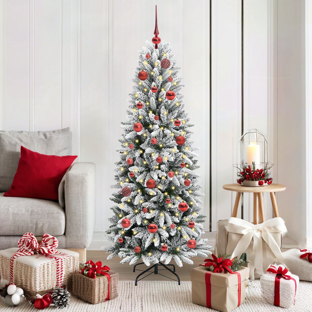 Artificial Christmas tree AURORA HORIZON, with 150 LED stand White 150 cm.