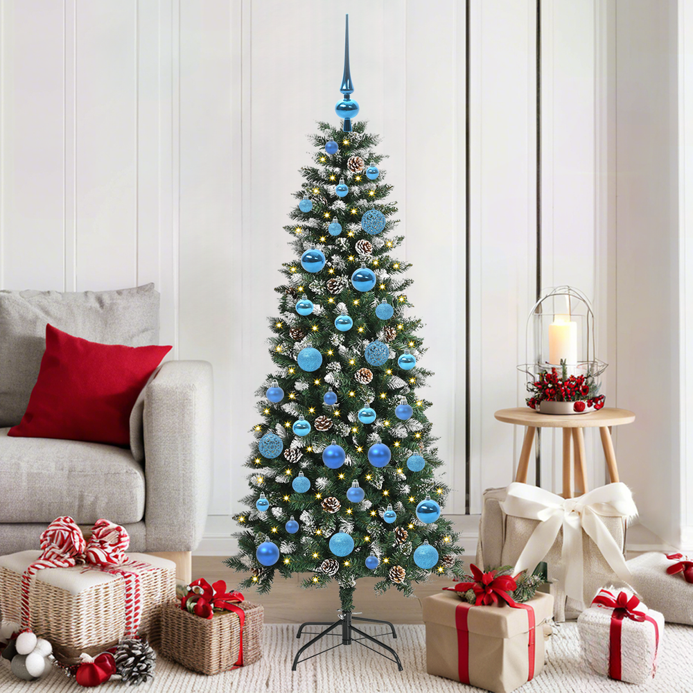 Artificial Christmas tree HORIZON VALE, Green 150 cm, plastic and steel