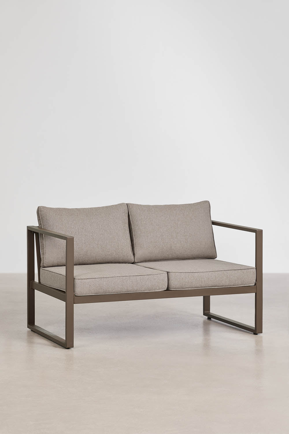 Sofa ALCANTO, two-seater, chocolate