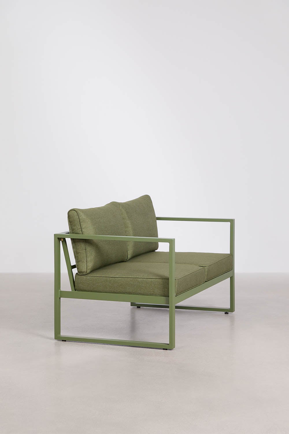 ALCANTO Two-Seater Sofa, Olive Green