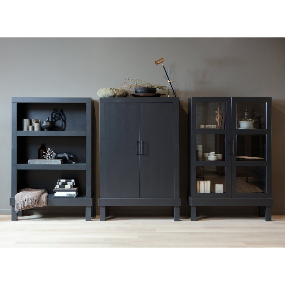 Atvira spinta Bonk, matinė juoda