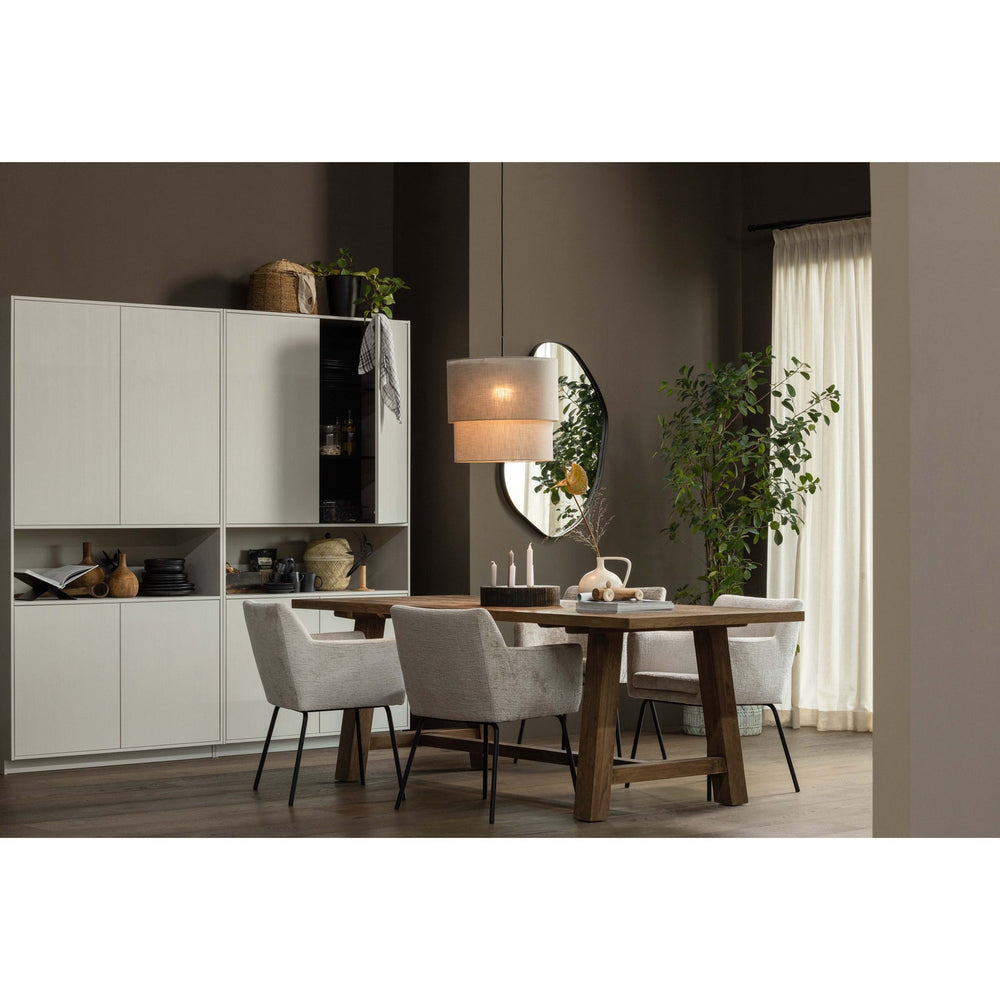 Mirror ROMEE, organic shape, black metal