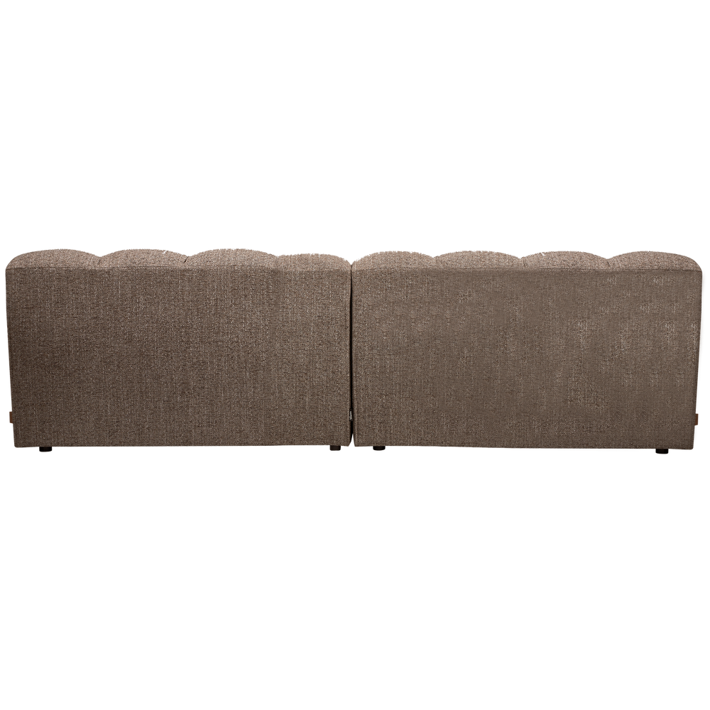 Sofa ALLURE 3-vietė, austas tamsiai rudas melanžas