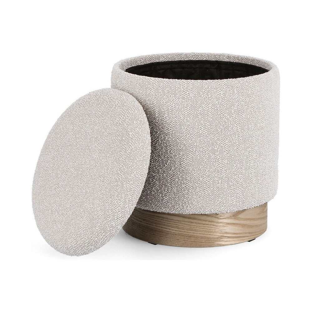 Pouf with Storage SOJA, Light Grey