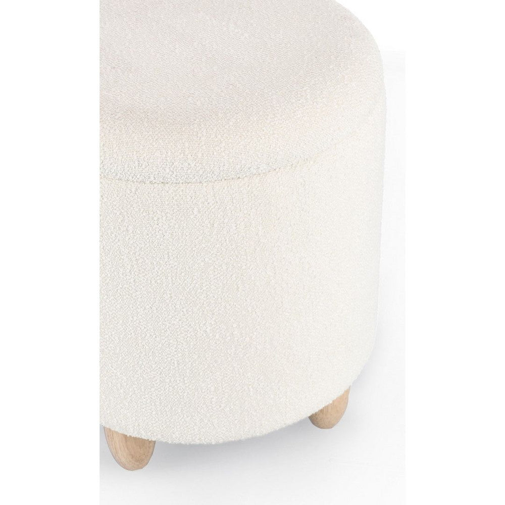 Stool with storage ZEY, white