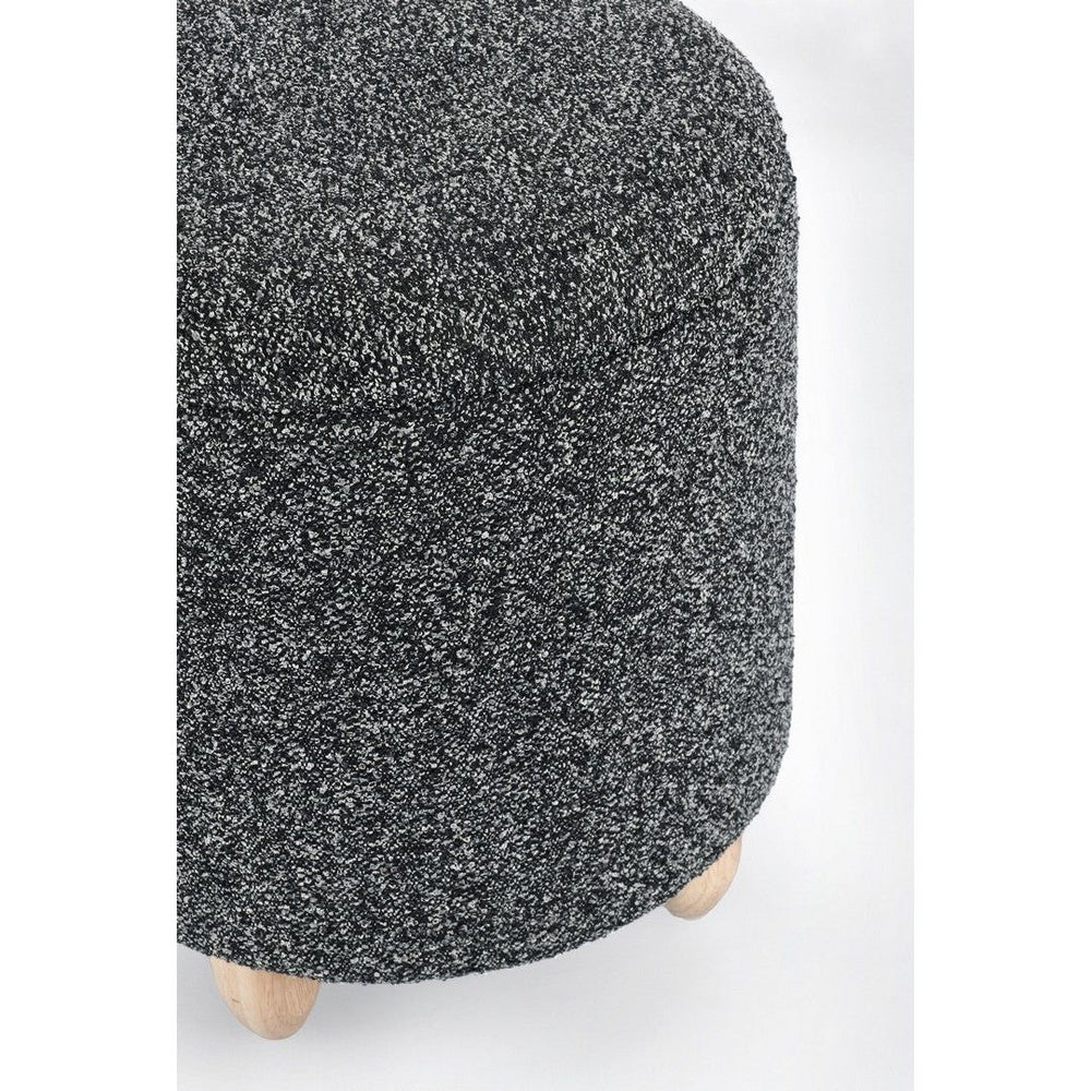 Storage stool ZEY, black