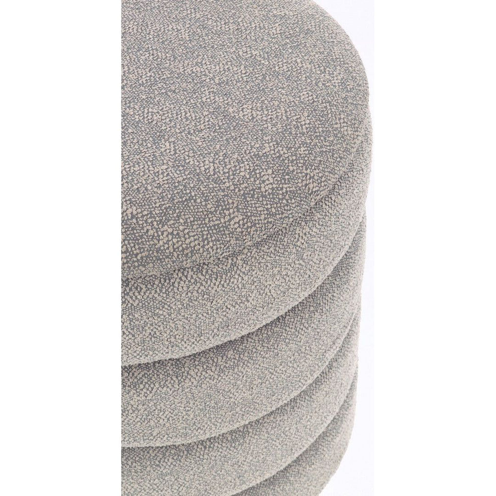 KATERINA Storage Ottoman, light grey boucle