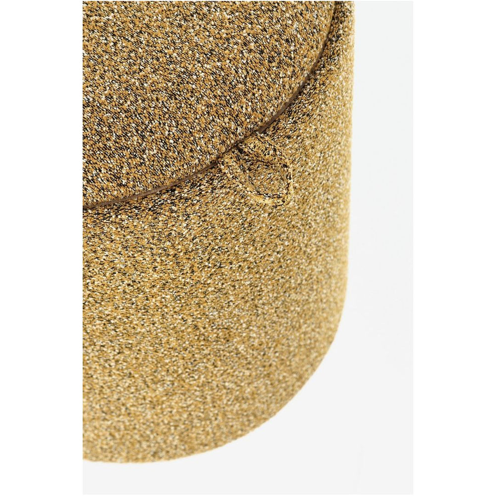 SALLA storage stool, mustard with tray