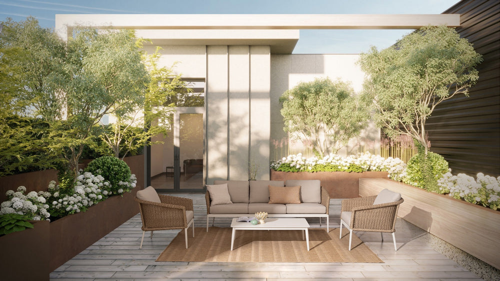 Lauko baldų komplektas ULISES VAPOR, 4 dalių