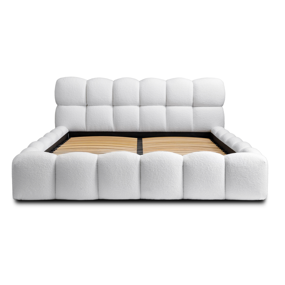 Miegamojo lova JASMIJA, balta quelle