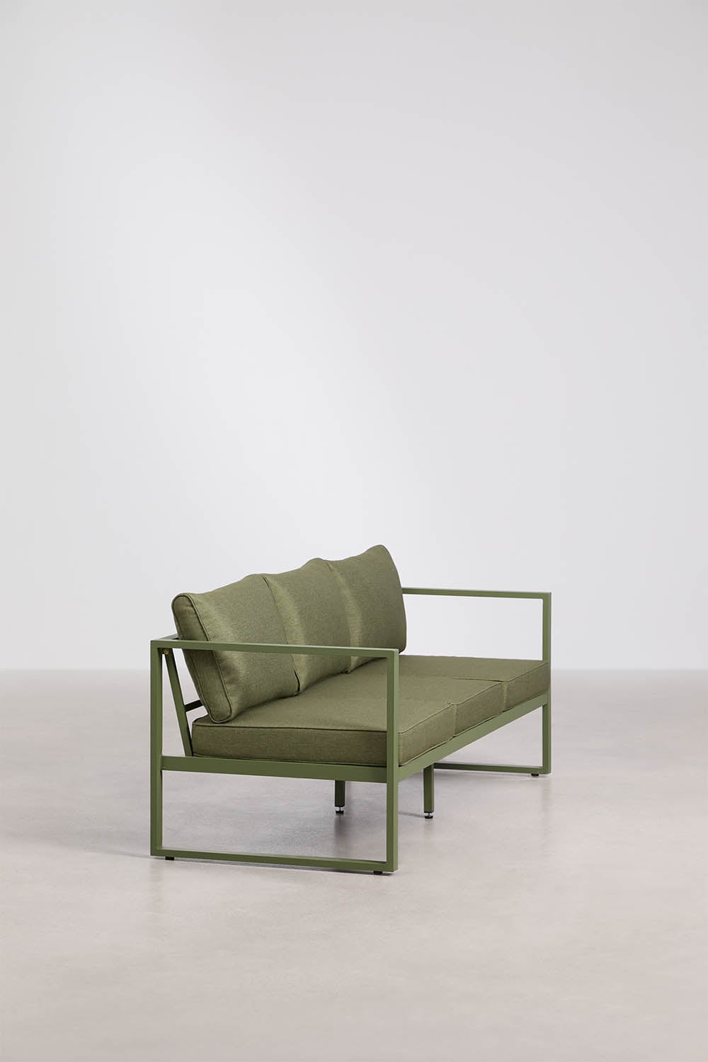 Sofa ALCANTO, three-seater, olive green