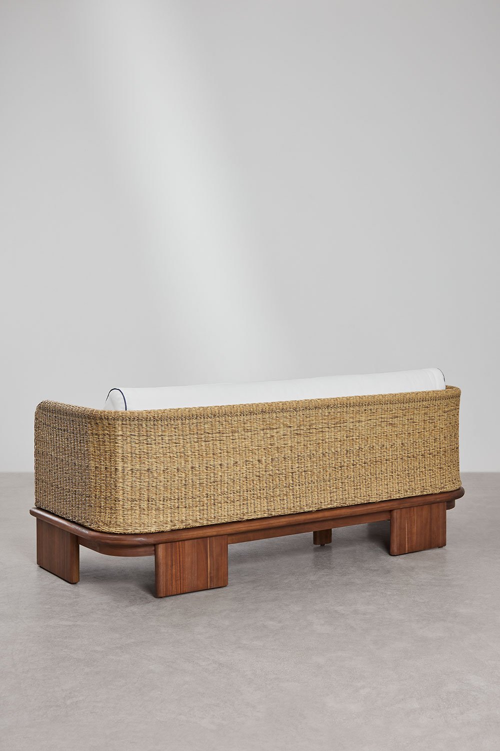 3 vietų lauko sofa FAME, ratanas ir akacijos mediena