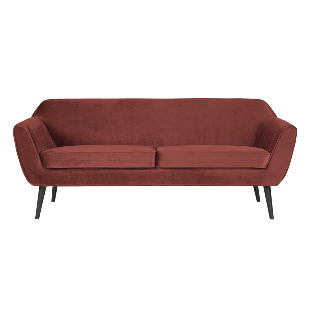 Sofa ROCCO 187 cm, aksominis bordo raudona