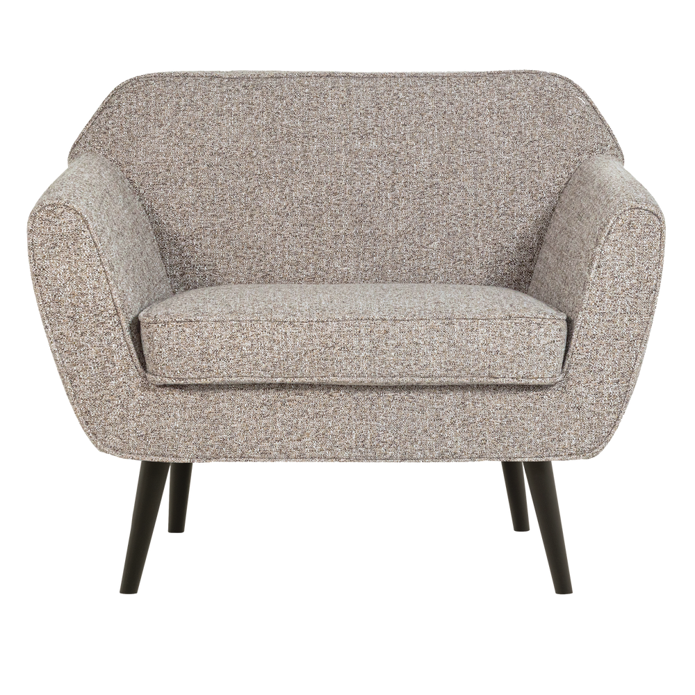 Sofa SARA maža, aksominis kreminis baltas