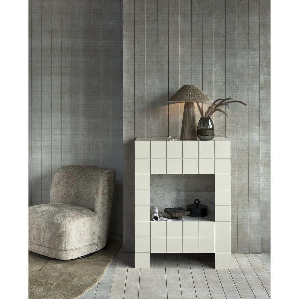 Armchair ATTY, sand velvet, swivel